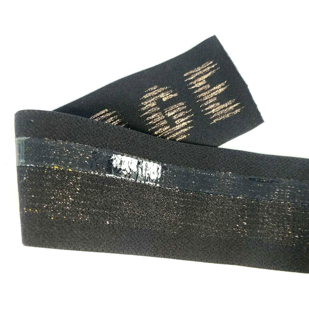 提花织带硅胶防滑 涂层滴胶加工硅胶防滑条高弹力加宽伸缩高弹性