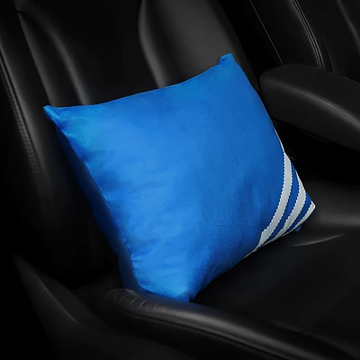 Headrest: Pillow Car Waist Cushion Maihe - adi-blue-throw-pillow