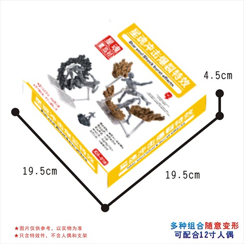 Muxingshe Star Soul special effects parts impact the ground, explosion ornaments, Gundam model figures, decorative special effects
