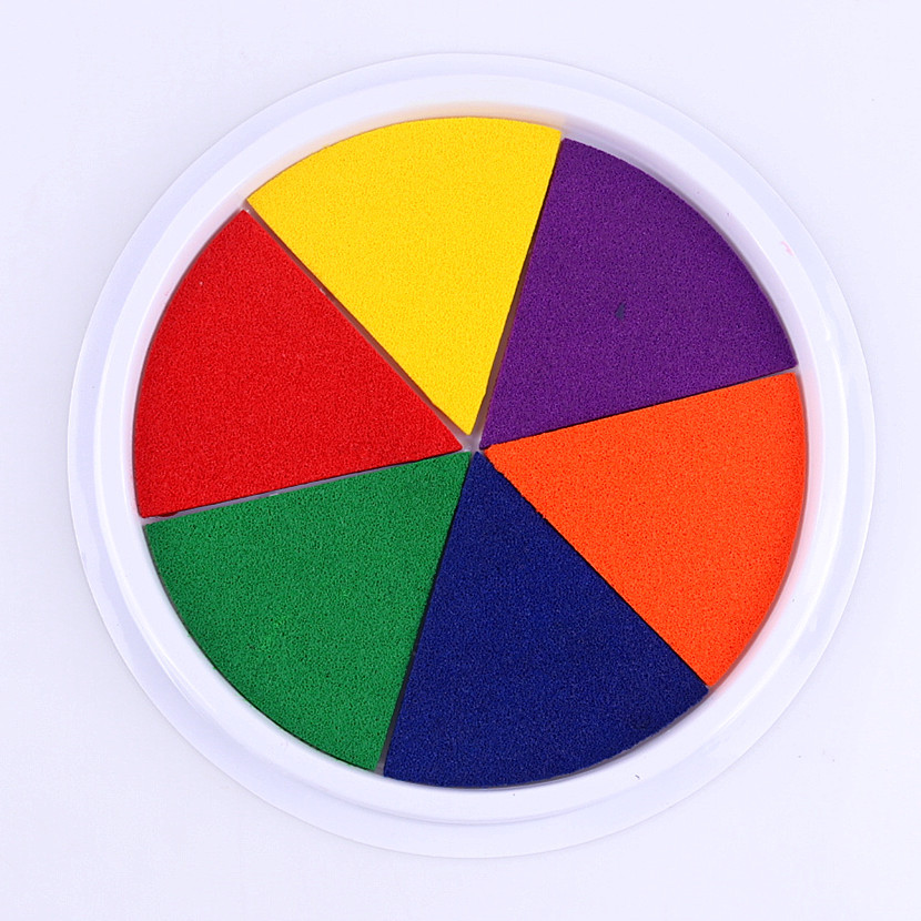 1 dedo inkpad palma pintura jardín de infantes graffiti placa grande color lavable pintura dedo pintura huella