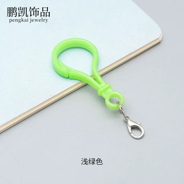 Light green plastic buckle hanging double circle 303 lobster buckle