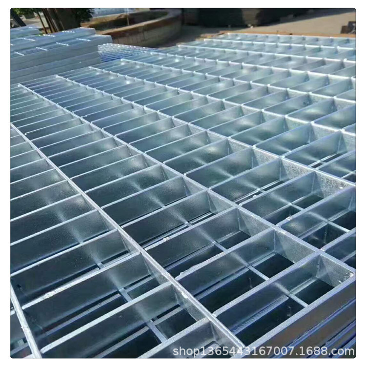 钢格栅板 水沟盖板踏步板平台钢格板各可 做货期快优惠多