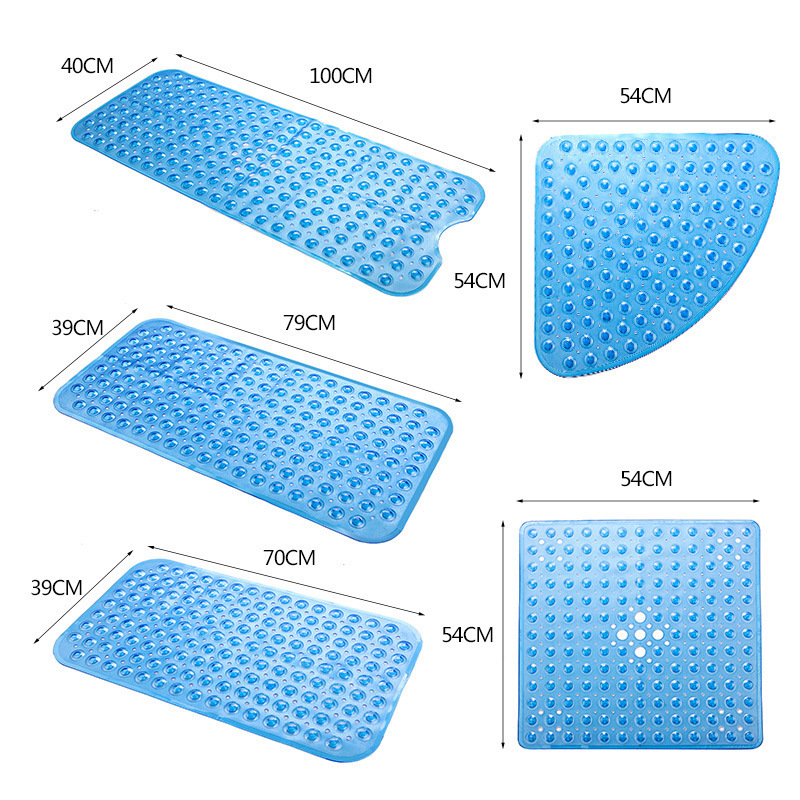 Cross-border Taobao hot-selling home hotel PVC bathroom anti-slip mat environmentally friendly tasteless bath shower mat beige