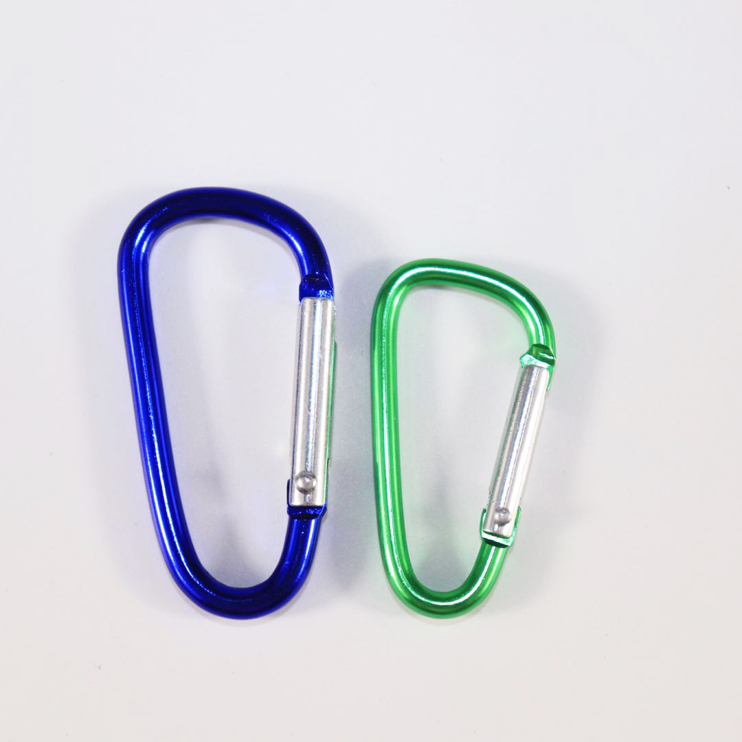 Fuente de la fábrica N ° 5 D tipo aleación Aluminio mosquetón seguridad al aire libre escalada hebilla Bluetooth altavoz rápido colgando en stock