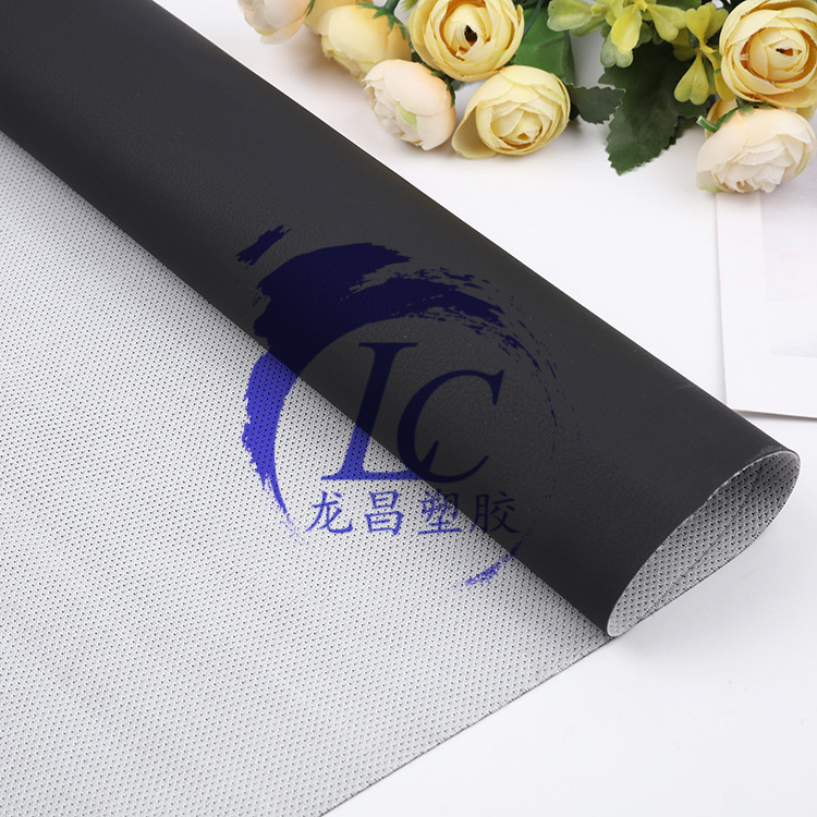 销售宽幅1.6米肤感皮西瓜皮纹网眼布汽车革沙发面料箱包材料耐磨