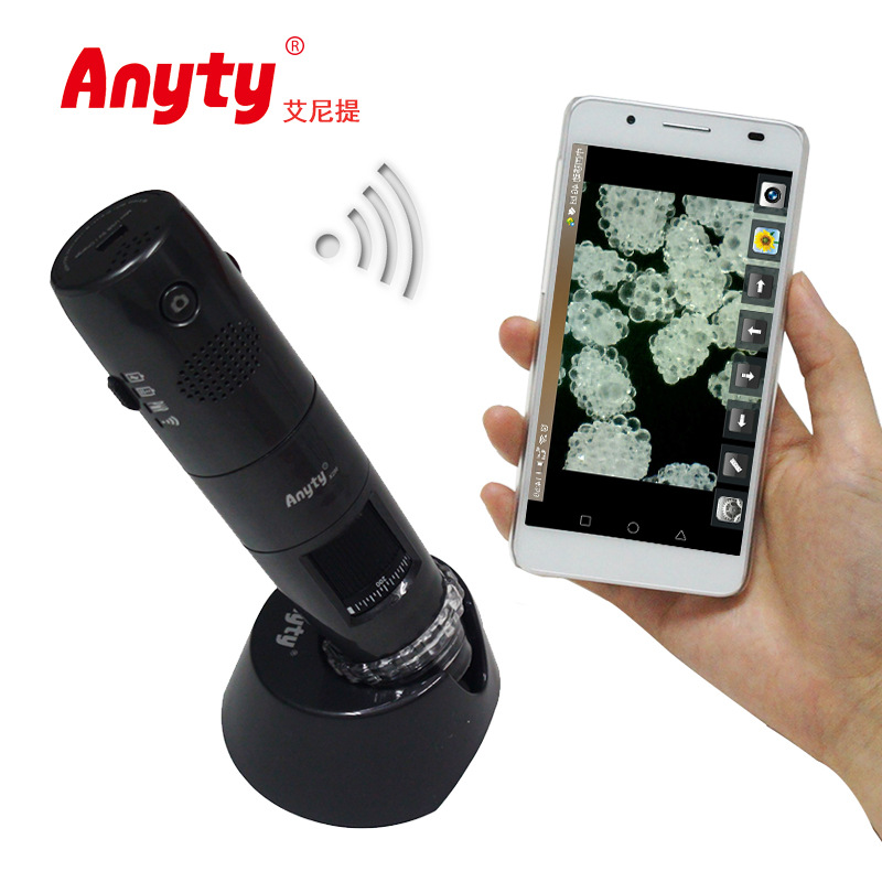艾尼提Anyty偏光显微镜3R-WM401WIFI-PL无线数码显微镜 自带WIFI