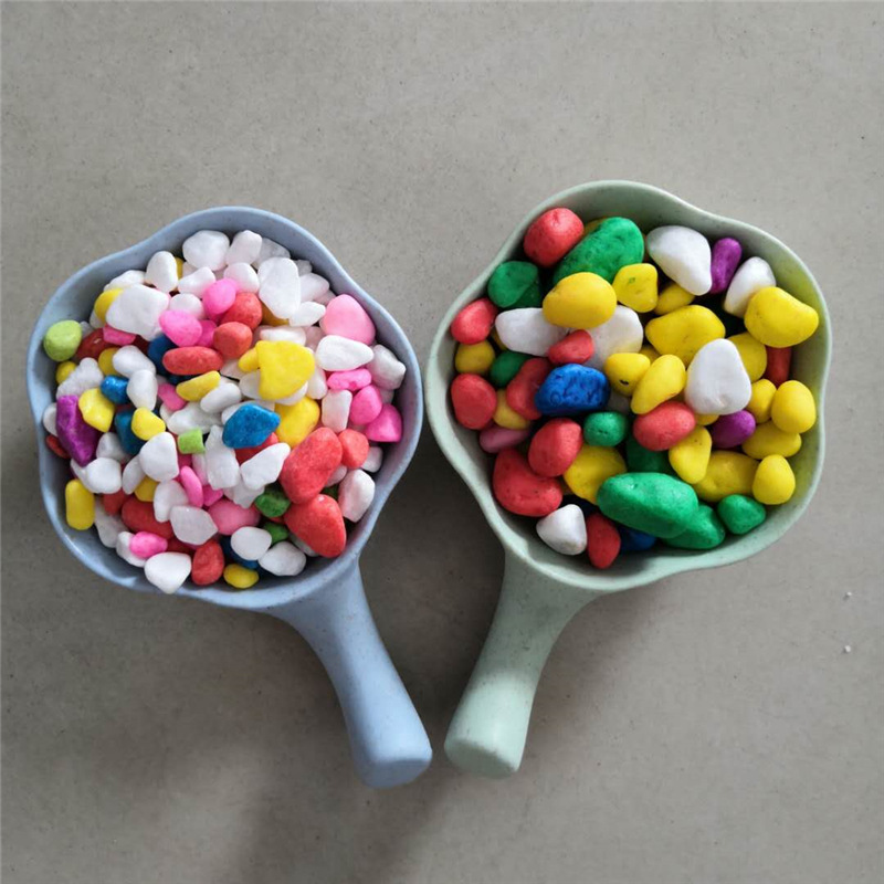 鹅卵石七彩石雨花石五彩石多肉鱼缸装饰