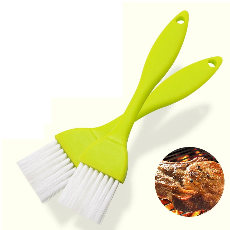 Щетка для барбекю с пластиковой ручкой, прямые поставки с завода, не линяет, прочная, профессиональная щетка для нанесения приправ, кухонный инструмент для приготовления пищи