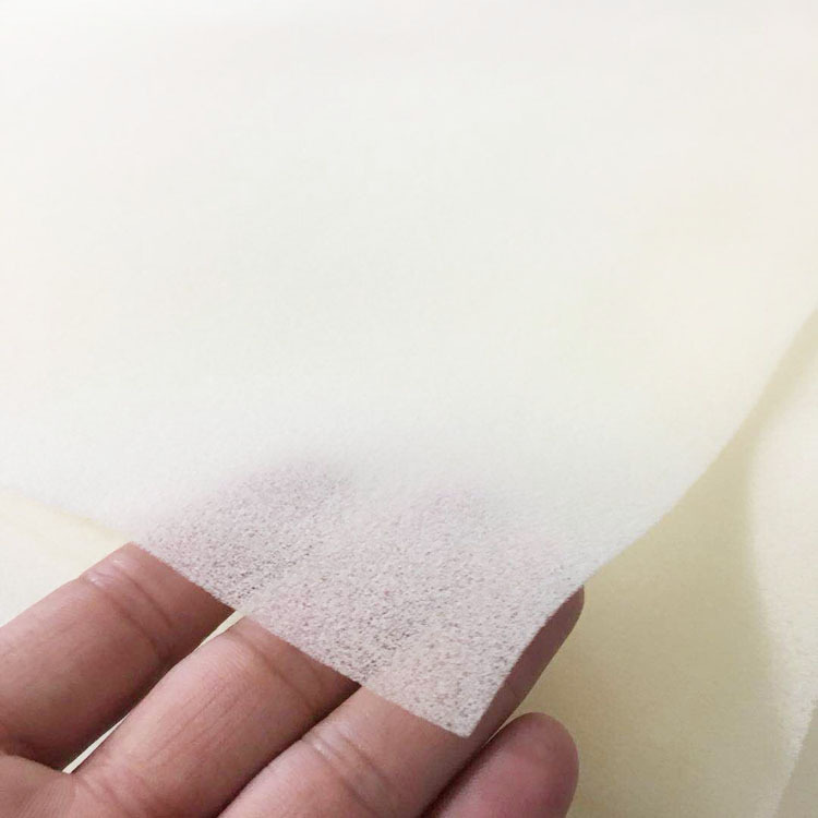 包包夹层1mm白色PU聚氨酯海绵 布料复合高密薄海绵箱包内衬包装棉