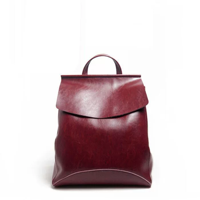 Backpack, fashionable universal leather shoulder bag