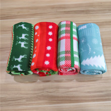 加工定制外贸毯子库存毛毯盖圣诞主题披肩航空毯双面绒毛超柔软