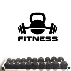 FITNESS举重健身客厅卧室健身房墙贴外贸厂家欧美箴言纸JS007