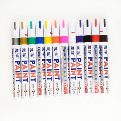 Overseas Paint Pens 12 Pack Plastic Metal Glass Graffiti Markers Furniture Car Tire Touch-up Markers