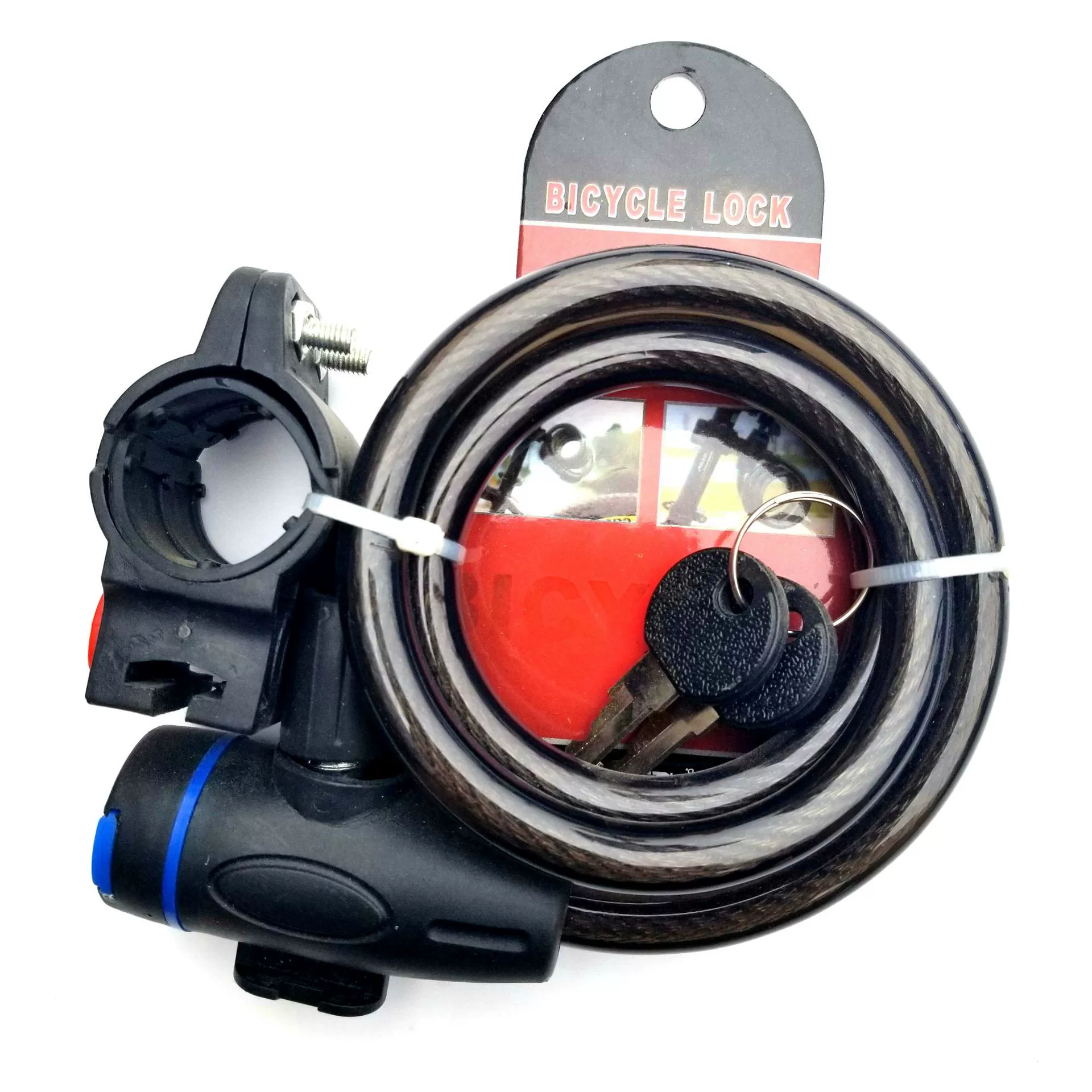 Велосипедный замок проволочный замок кольцевой замок с кронштейном компьютерный ключ 11*1200 аксессуары для блокировки оборудования для горных велосипедов