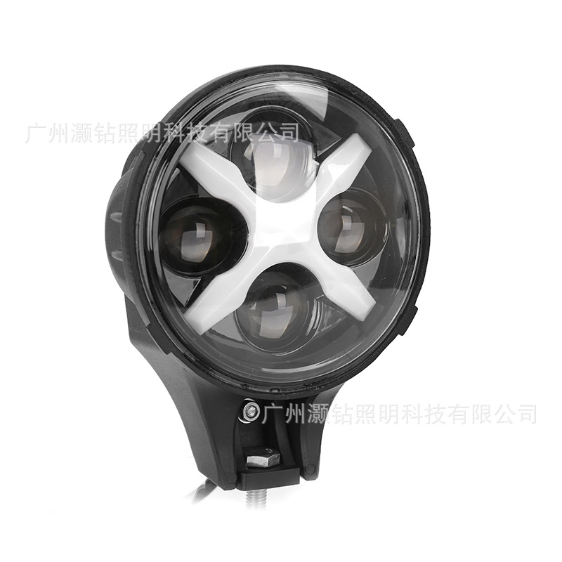 60W con luz de marcha diurna Pastor una columna Spotlight off-road coche modificado techo del coche parachoques luz reacondicionamiento Spotlight