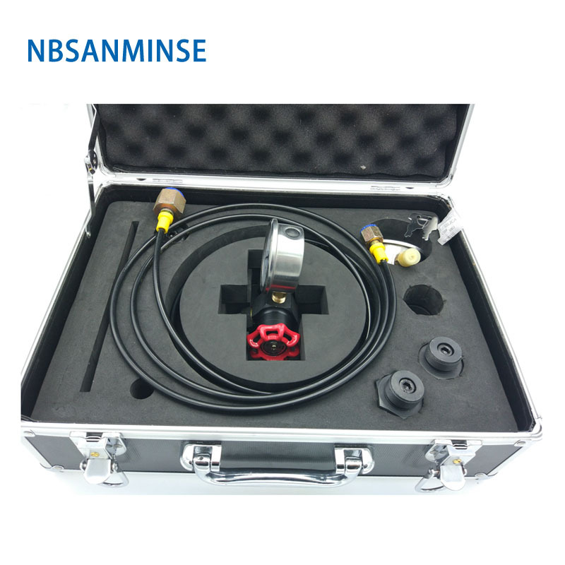 NBSANMINSE CPU箱式充气充氮工具 多功能充气接头不锈钢压力表
