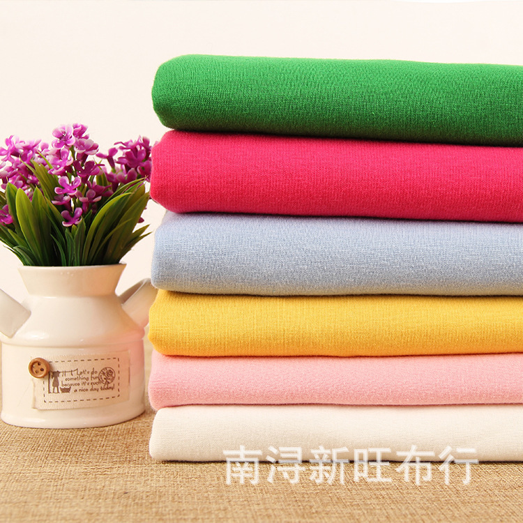 现货供应库存保暖打底裤不倒绒 秋冬睡衣套装针织面料绒布