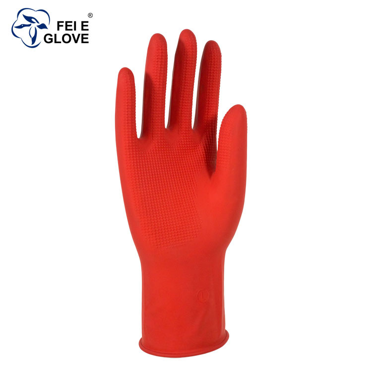 Lavaplatos mini guantes de goma para el hogar de las mujeres de goma duradera de goma de cocina del hogar tendón de carne de limpieza de látex impermeable