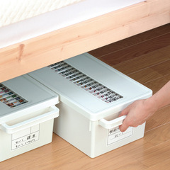 INOMATA Japanese-Imported Disc & CD Storage Box | Organizer Case | Dustproof Container for Miscellaneous Items