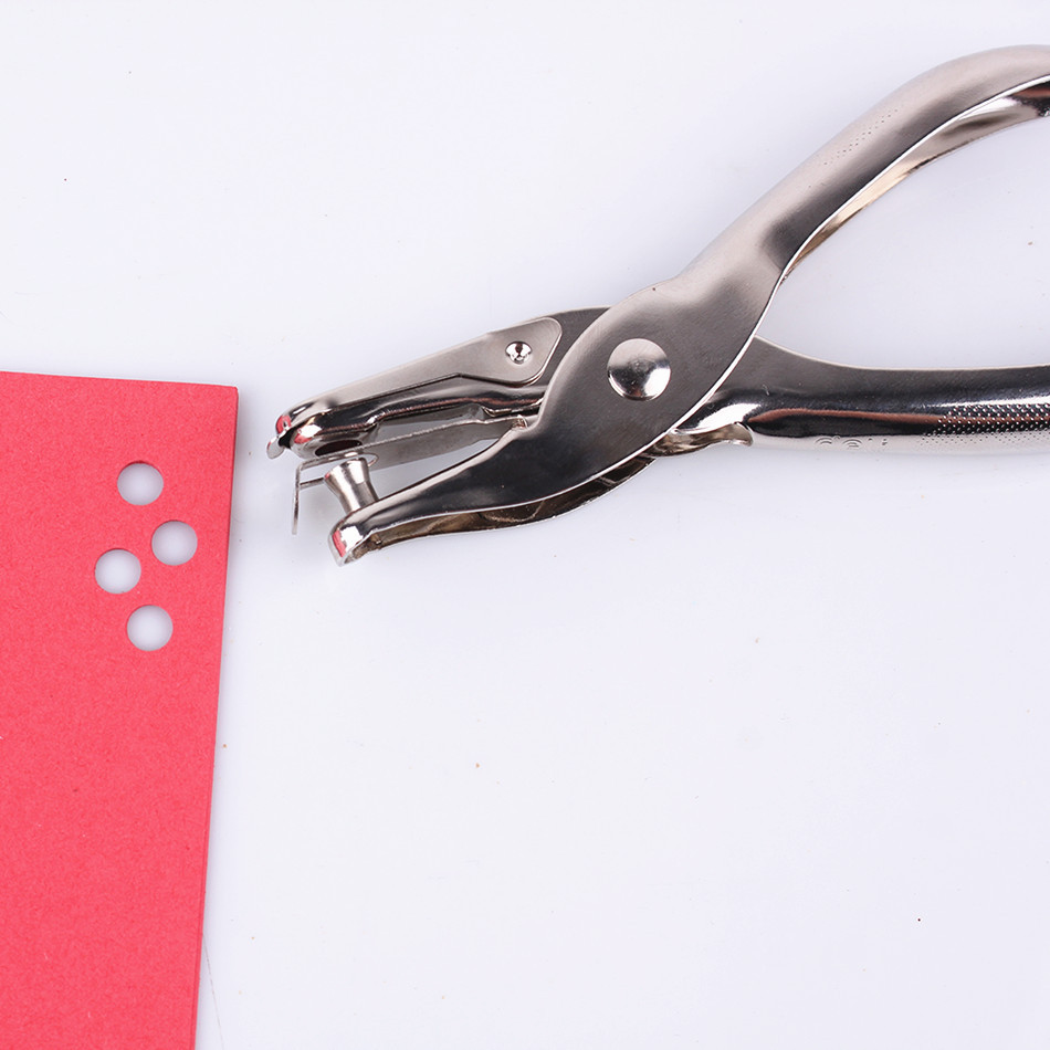 1 perforador de agujero de mano papelería vinculante perforadora agujero redondo agujero de papel perforadora pequeña mano perforadora