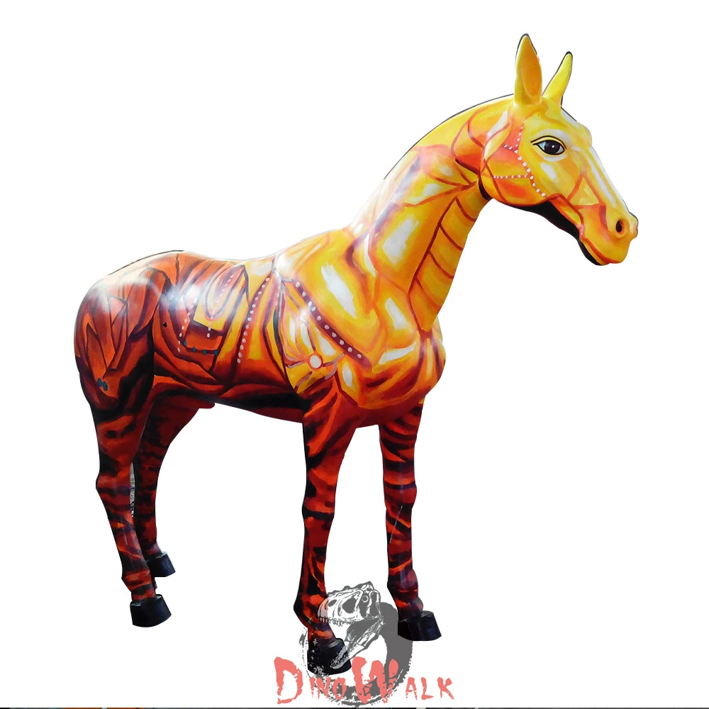 Cartoon glass animal model, zoo
