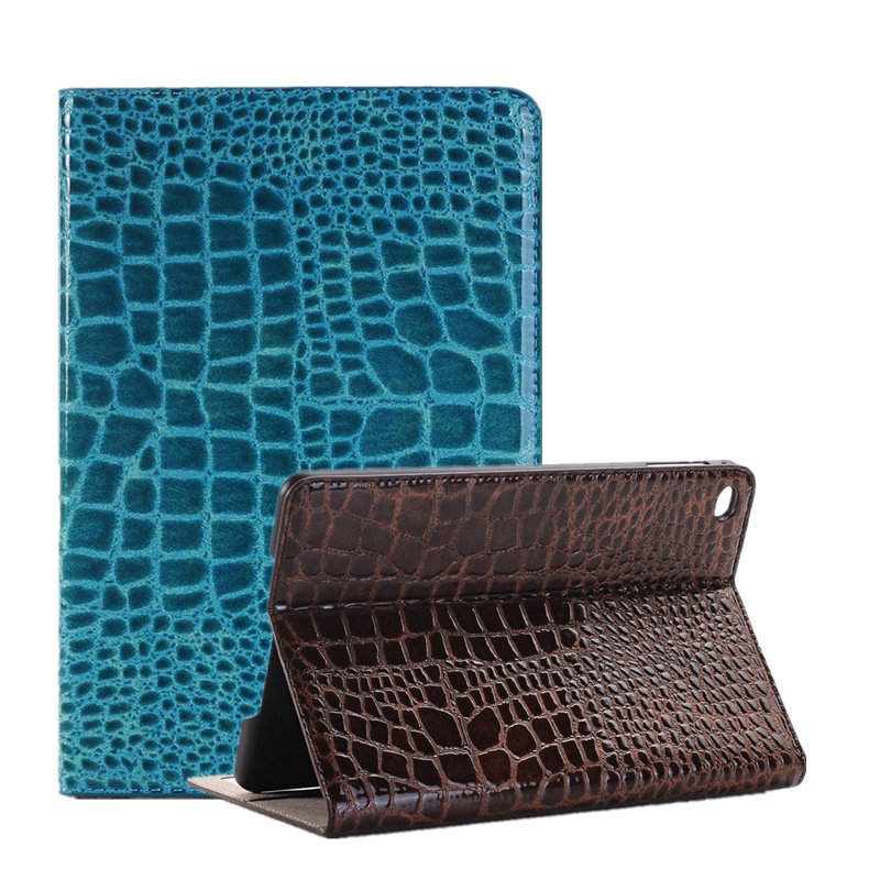 For iPad mini2 3 bracket leather case mini mini6 ultra-thin crocodile card flat protective case