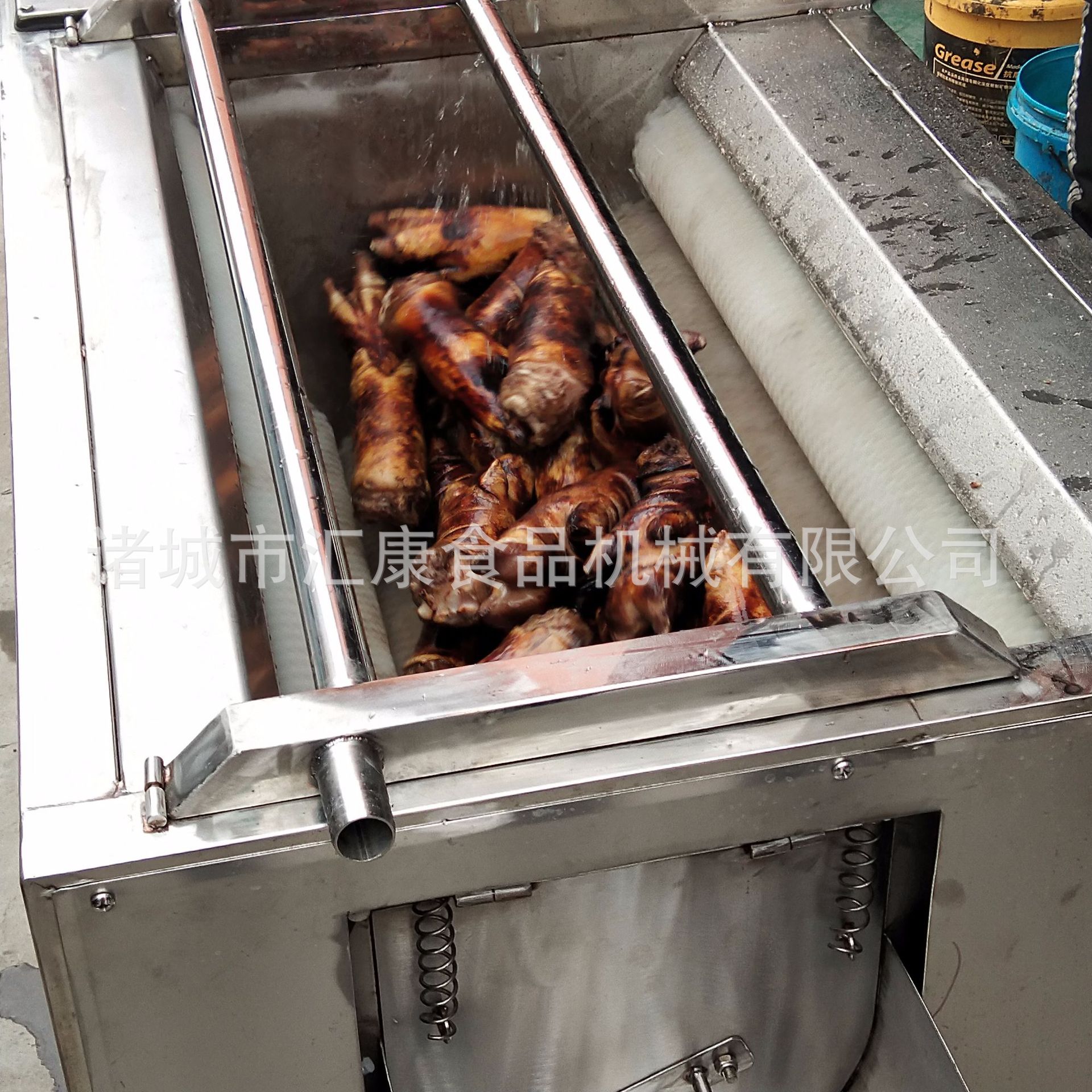 汇康制造芋头除泥清洗机 毛辊洗猪脚设备 羊头羊蹄去污清洗机器