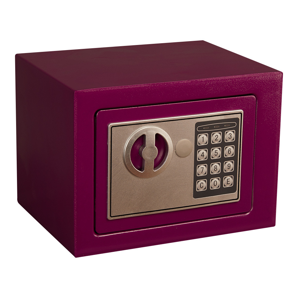 保险柜17e彩色 全钢小型迷你私人家用电子密码保险箱 产地货源