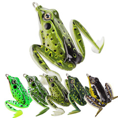Weihua Fishing Gear 5cm Frog Lure Artificial Fishing Bait Fishing Tackle for Blackfish 5 Colors