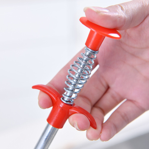 2767 Sewer and toilet pipe foreign matter clamping hook to unblock toilet blockage and remove kitchen floor drain unblocker