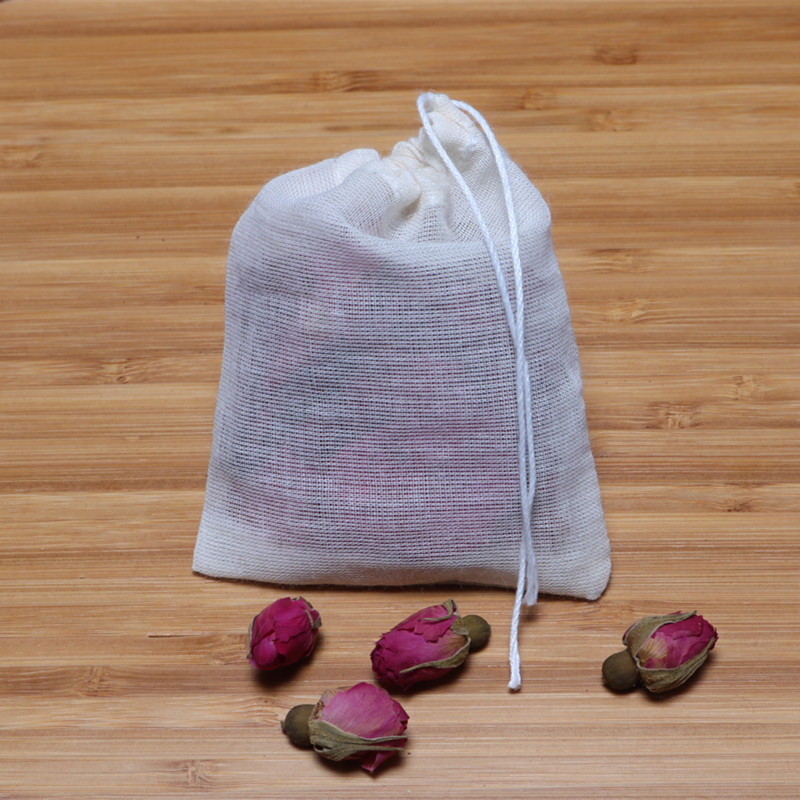 厂家批发8*10cm棉纱布袋煎药袋煲汤袋卤料包佐料过滤袋香料隔渣袋