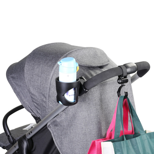 New baby stroller bottle cup holder stroller large black hook 1+1 combination set stroller universal accessories