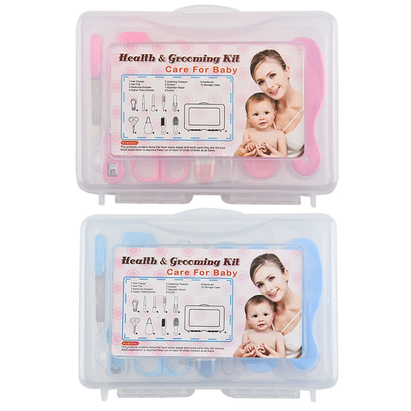 Уход за ребенком пластиковая коробка 9 шт набор Детские кусачки для ногтей машинка для стрижки ногтей расческа Кисть для стрижки ногтей костюм