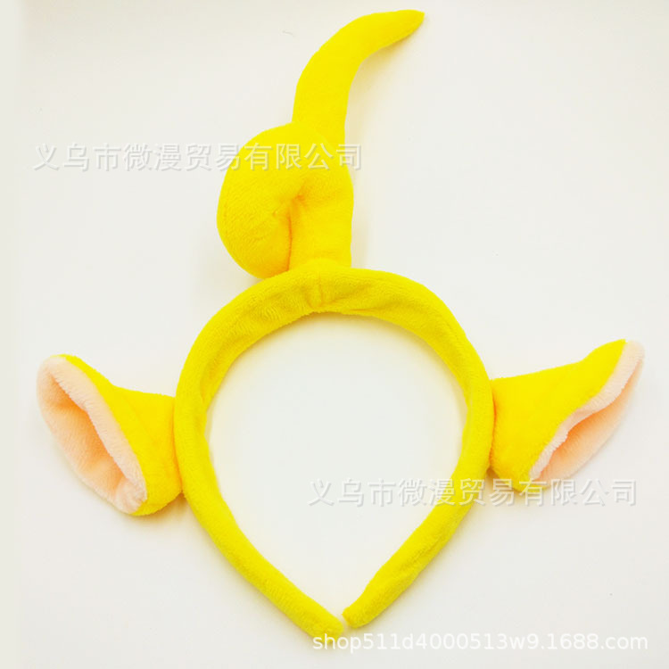 Nueva antena diadema de bebé anime diadema de dibujos animados lindo venta lindo tridimensional diadema banda para el cabello lavado de cara diadema femenina