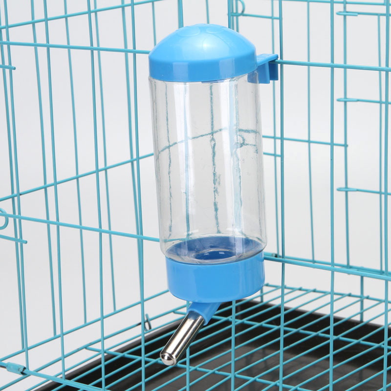 Jaula colgante taza de agua para mascotas dispensador de agua para mascotas cabeza de cobre de alta calidad botella de agua para perros mascota colgante dispensador de agua automático