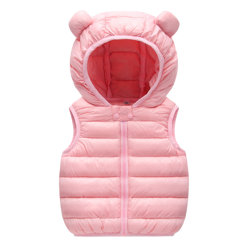 Chaleco de bebé abajo algodón Otoño e Invierno ropa niñas chaleco casual ligero chaleco infantil niños abrigo ESTILO OCCIDENTAL