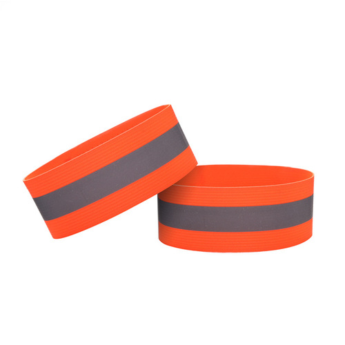 Manufacturer Direct Sales Sports Reflective Wrist Strap Arm Strap Safety Reflective Bracelet Night Running Cycling Elastic Wrist Strap