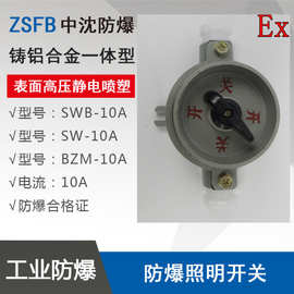 防爆照明开关SWB-10A BZM-10A SW-10A220V灯具防爆开关带防爆证书