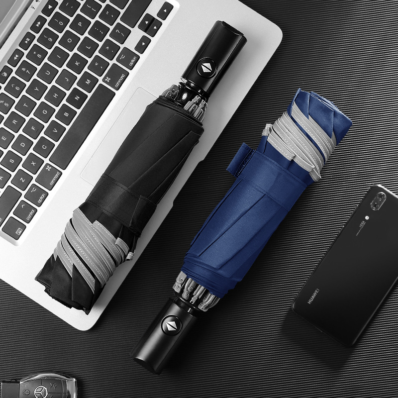 retroreflective automatic umbrella for men and women