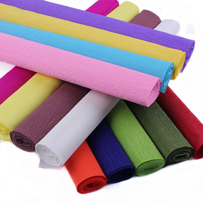 Material hecho a mano papel origami gran ramo embalaje color papel flor papel DIY producción curling color papel plisado