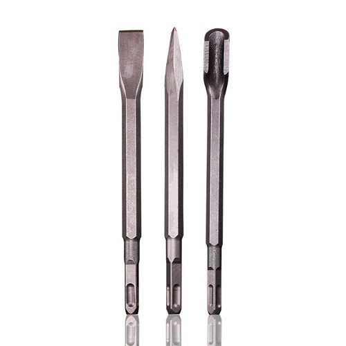 Long hexagonal handle flat chisel, electric hammer impact drill bit, pickaxe, electric pickaxe head shovel, U-shaped slotting wall drill