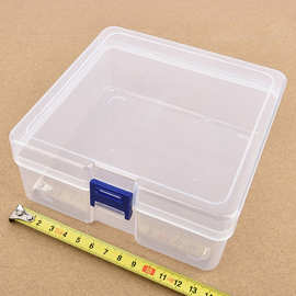 透明PP盒方形塑料盒 蓝扣小配件塑胶收纳盒 蜡笔橡皮泥玩具包装盒