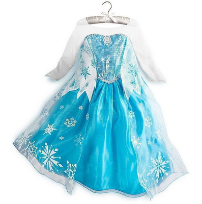 European and American Girls Foreign Trade Explosions Dress Christmas Dress Halloween Performance Dress Aisha Sequin Princess Dress