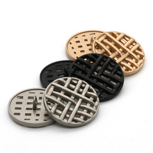 韩版小纽扣韩版复古金属井格镂空纽扣 女士时尚大衣休闲西服钮扣