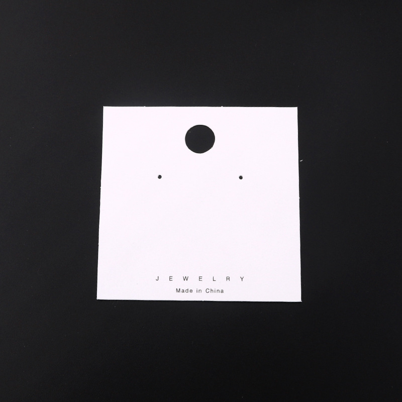 极简风韩版白色饰品首饰包装卡片卡纸 可定diy耳钉耳环项链包装卡