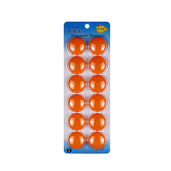3cm mushroom (12/card) orange