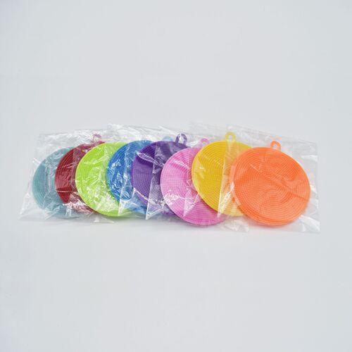 Bone non-silicone dishwashing brush, cleaning brush, round dishwasher, pot brush, scouring pad
