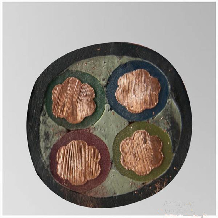 河北电线电缆厂家供应 国标10平方 四芯铜芯电缆YJV3*10+1*6