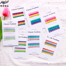 韩国ins泫雅同款发夹女网红彩色一字夹糖果色儿童发卡刘海夹边夹