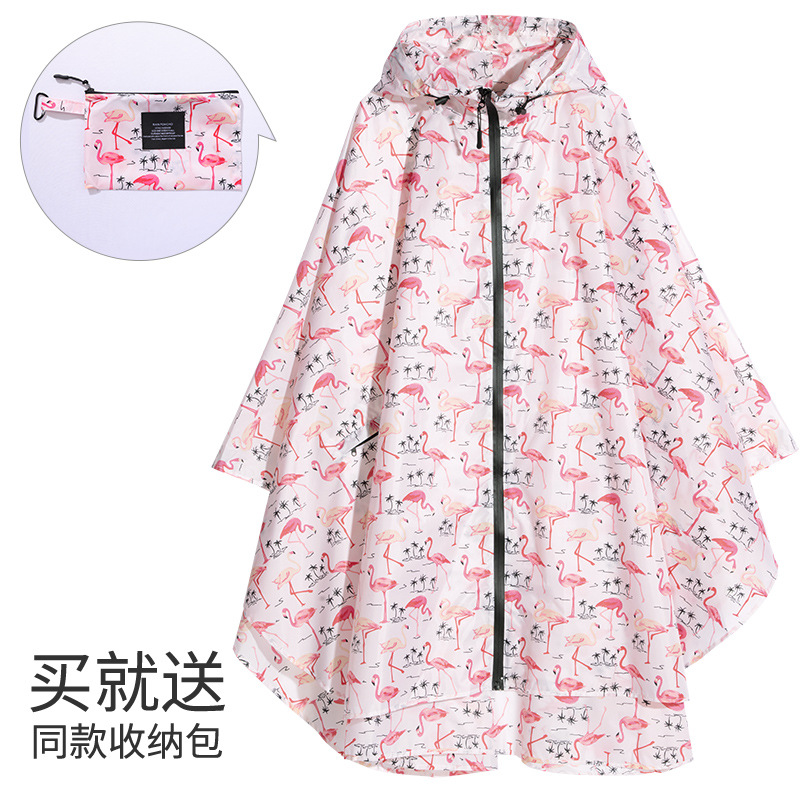 Fabricantes venden japonés Corea del Sur moda Capa delgada hombres y mujeres adultos impermeable poncho mochila ciclismo Amazon comercio exterior image 37